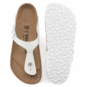 Women's Gizeh Leather Thong Sandal In White