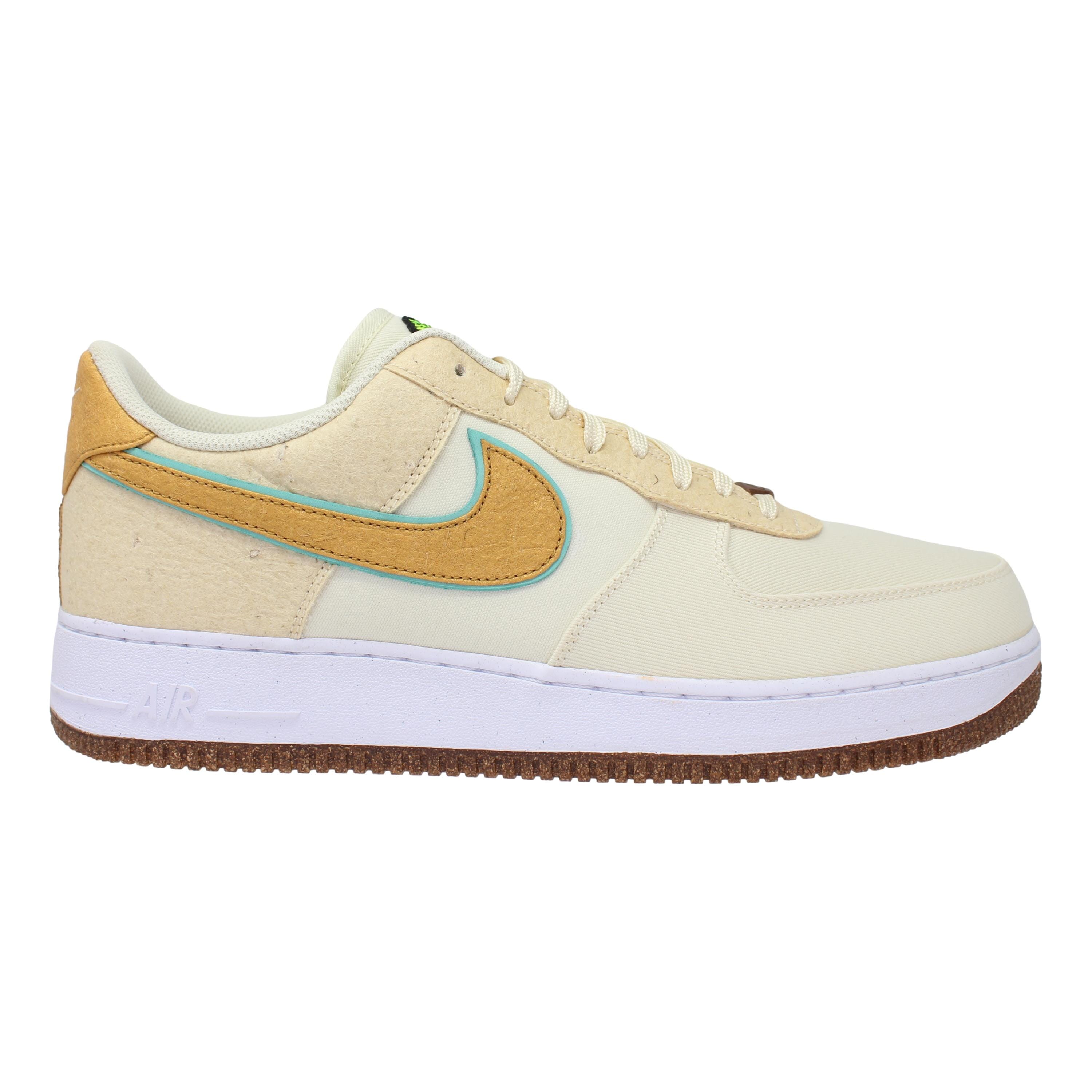 Nike Air Force 1 '07 Premium Coconut Milk/Metallic Gold  CZ1631-100 Men's