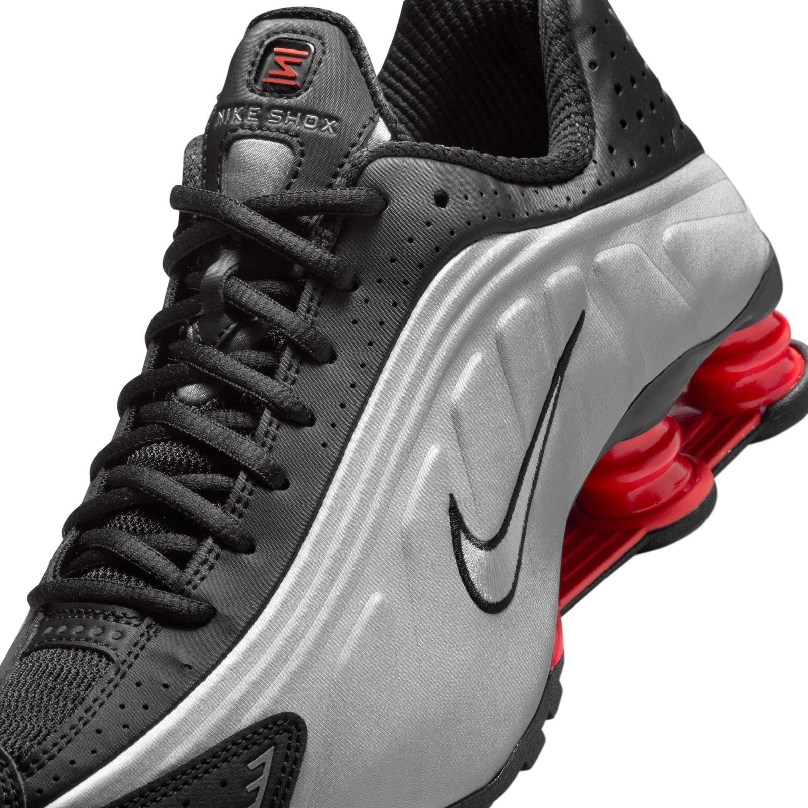 Nike Shox R4 AR3565-011 Sneakers Women's Black Metallic Trainer Shoes SHOP408
