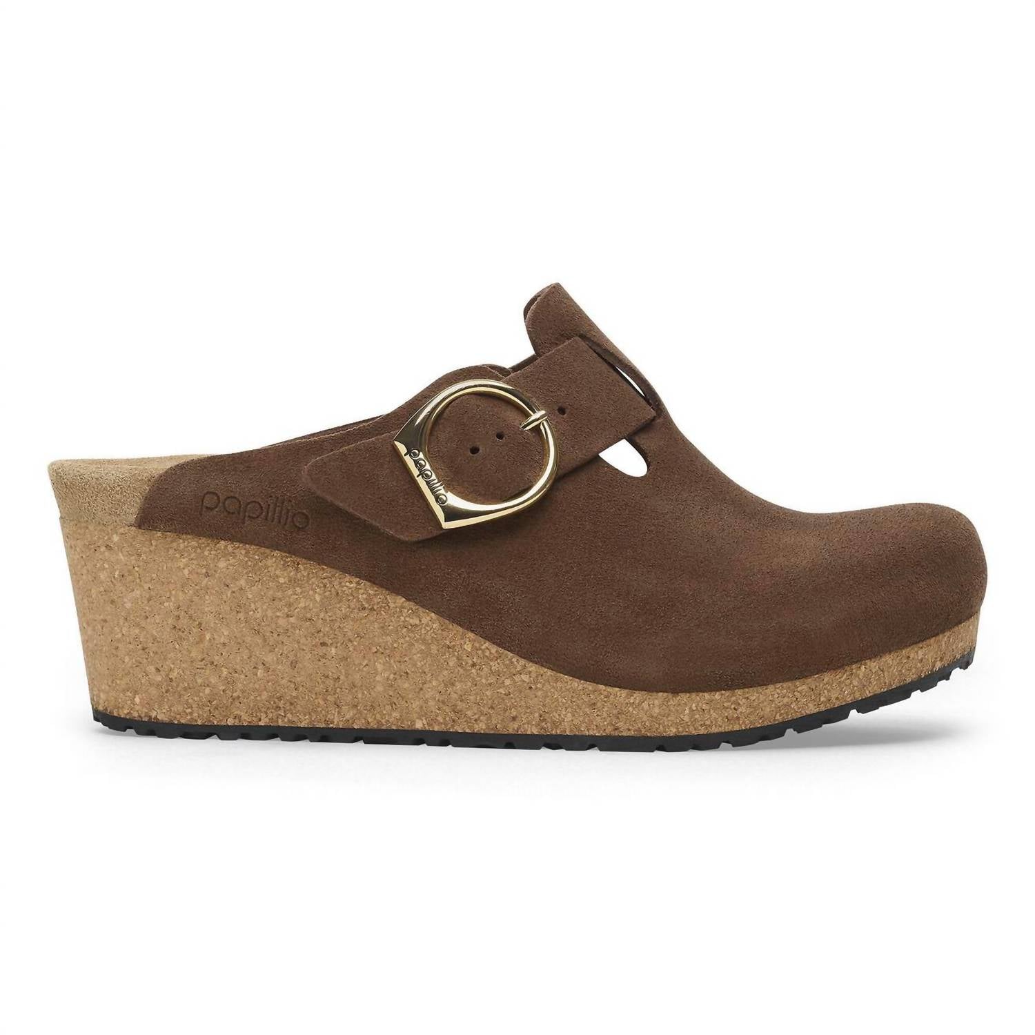Women's Fanny Ring Buckle Clog In Dark Tea