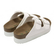 Women's Arizona Grooved Platform Papillio Sandals In White