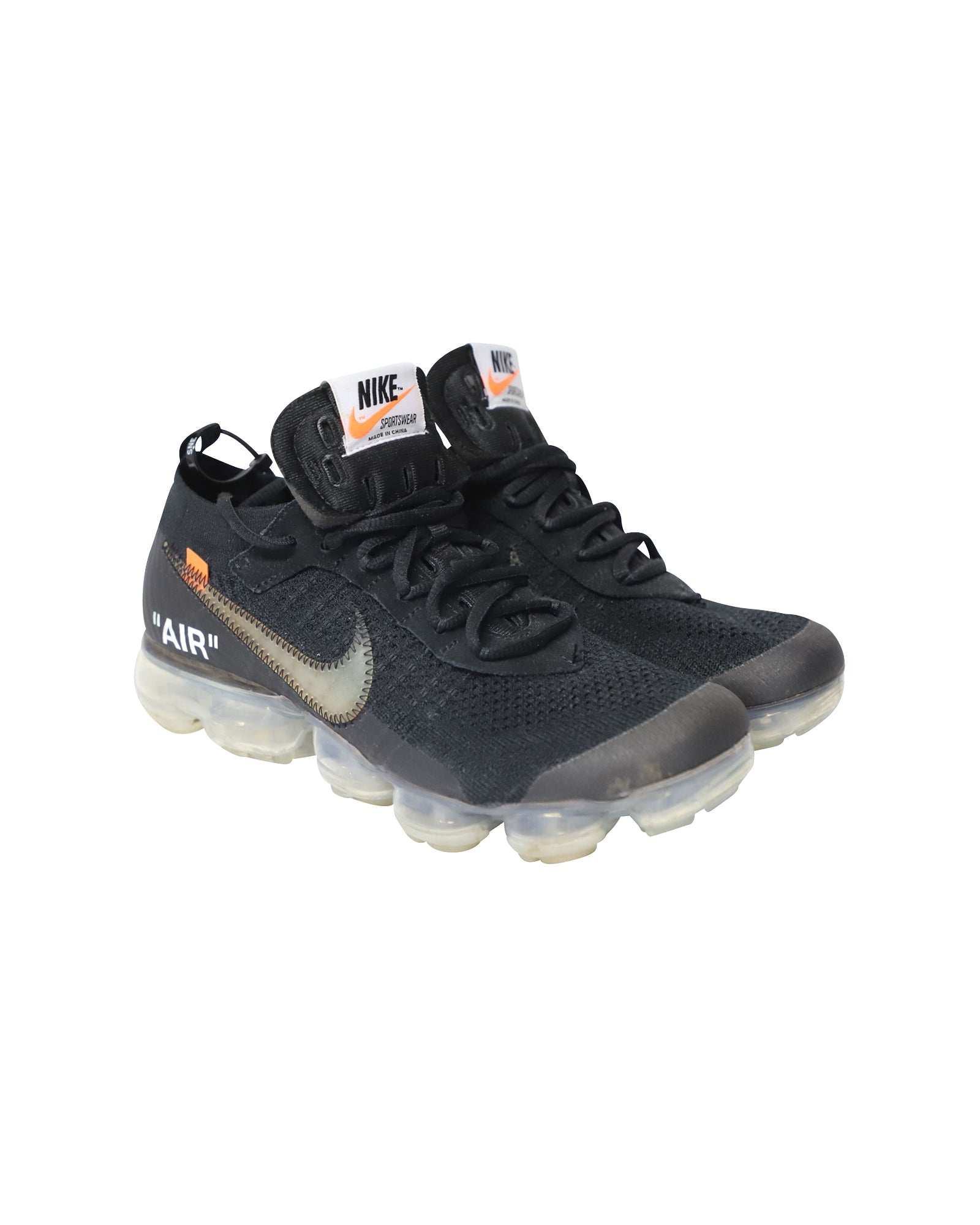 Nike x Off White Vapormax FK Sneakers in Black Polyester