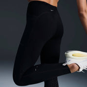 Swift High Waisted 7/8 Running Leggings With Pockets In Black
