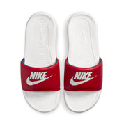 Men's Nike Victori One CN9675-601 Sandal Red White Round Toe Slip-On Slide