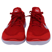 Nike Free RN Flyknit Sneakers in Red Bright Crimson Polyester