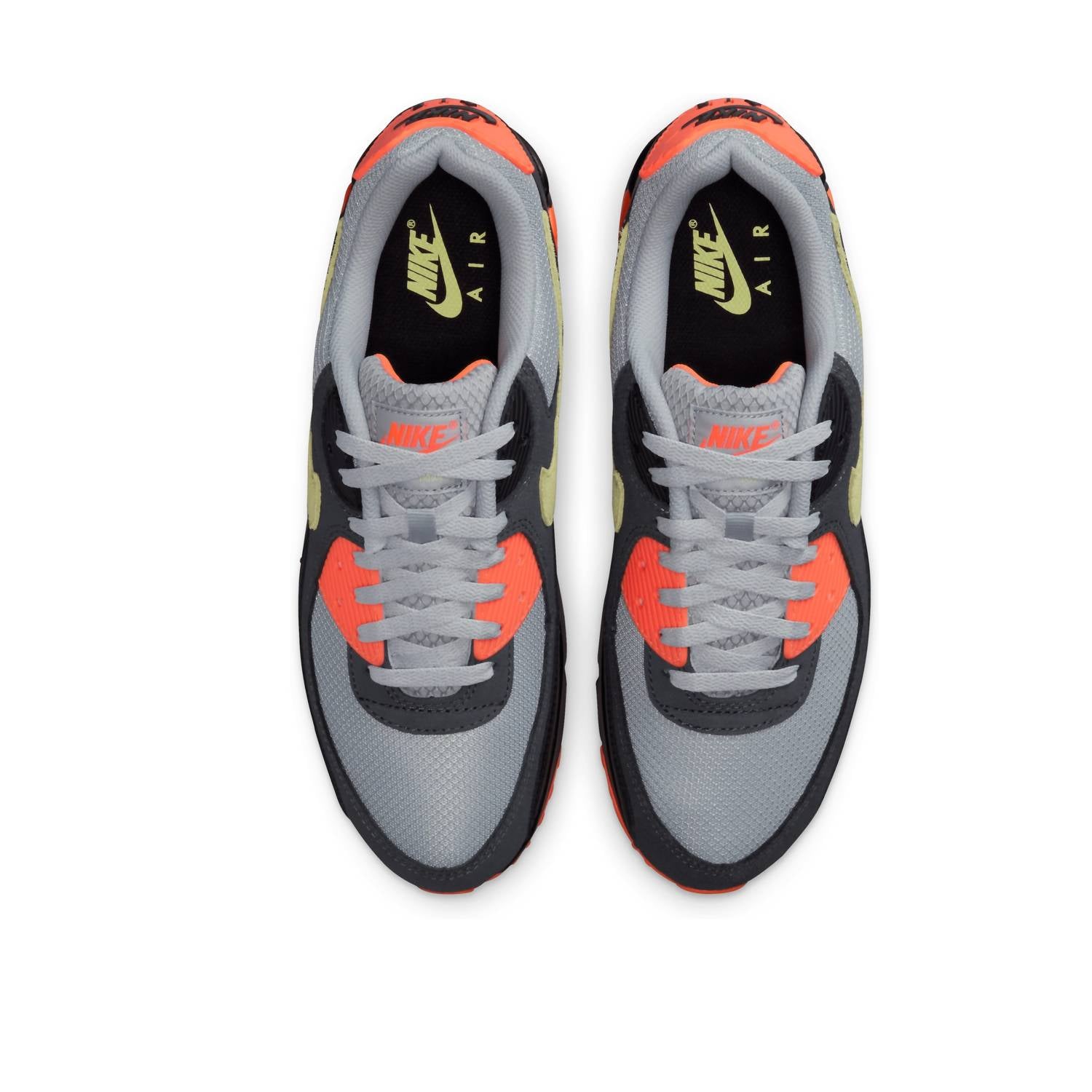 Men's Air Max 90 Shoes In Smoke Grey Crimson
