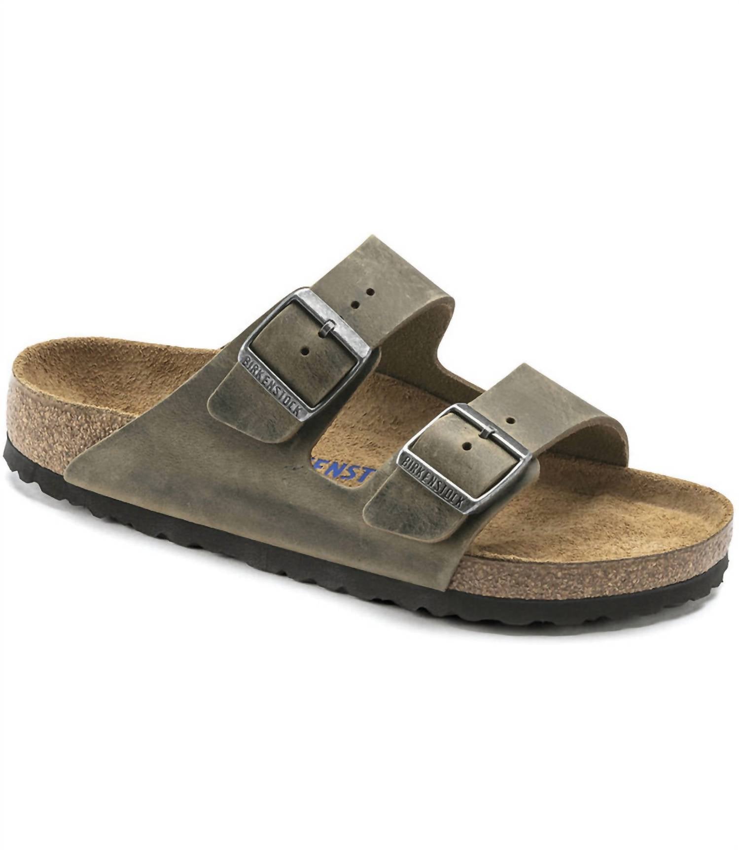 Women's Arizona Soft Footbed Sandal In Natural Leather Oiled