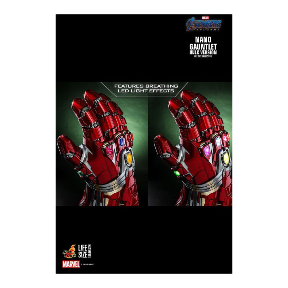 71cm Avengers 4 Endgame Nano Gauntlet Hulk Version 1:1 Scale Replica