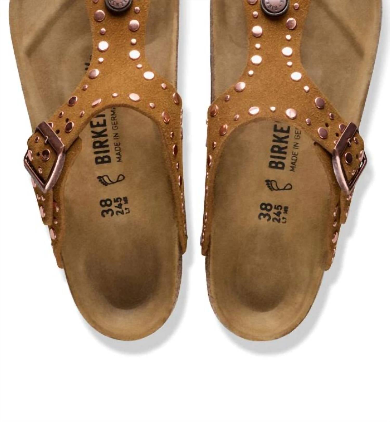 Women's Gizeh Rivets Sandals In Mink