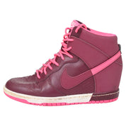 Nike Dunk Sky Hi Sneakers in Burgundy Leather