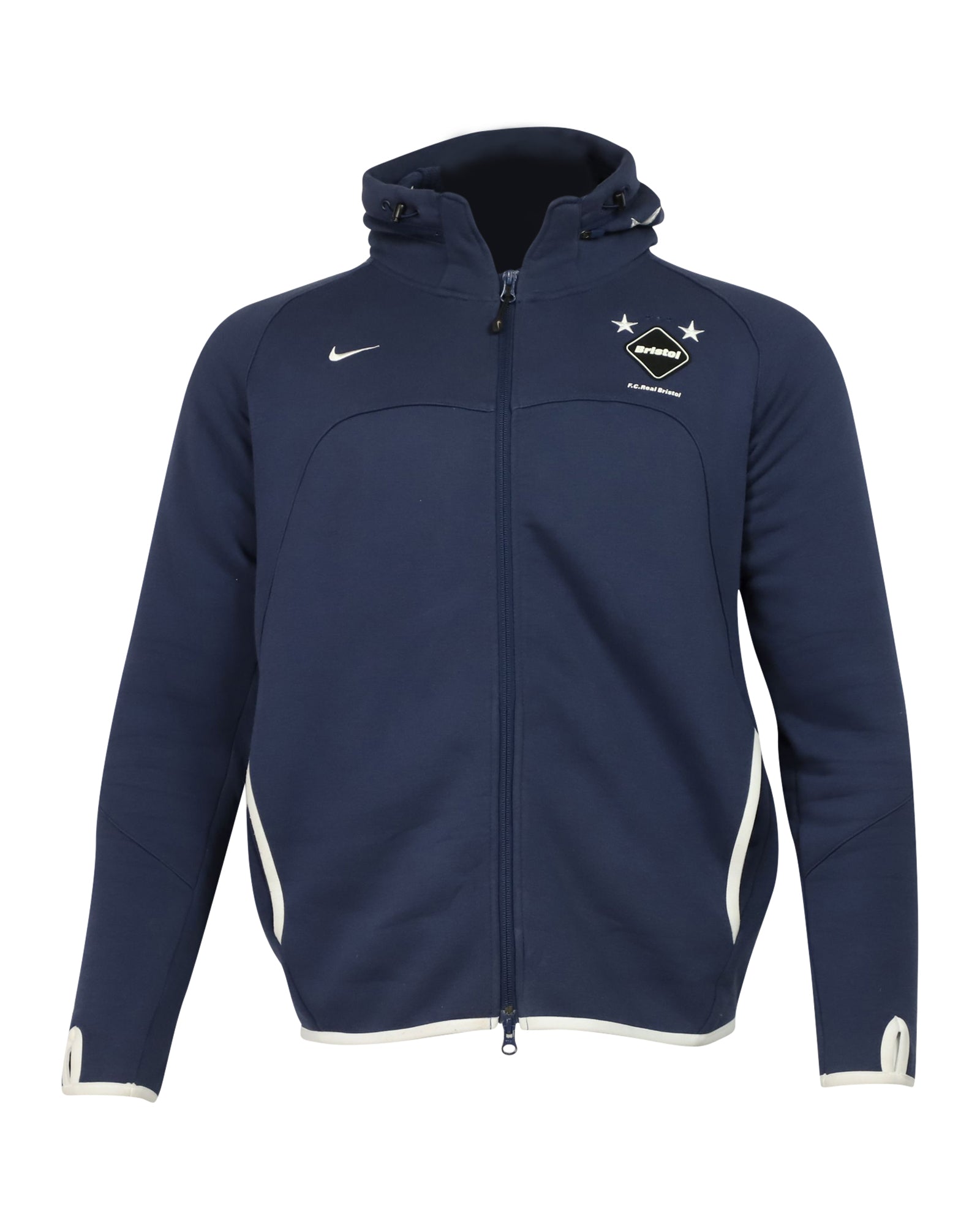 Nike x F.C. Real Bristol Hoodie in Blue Cotton