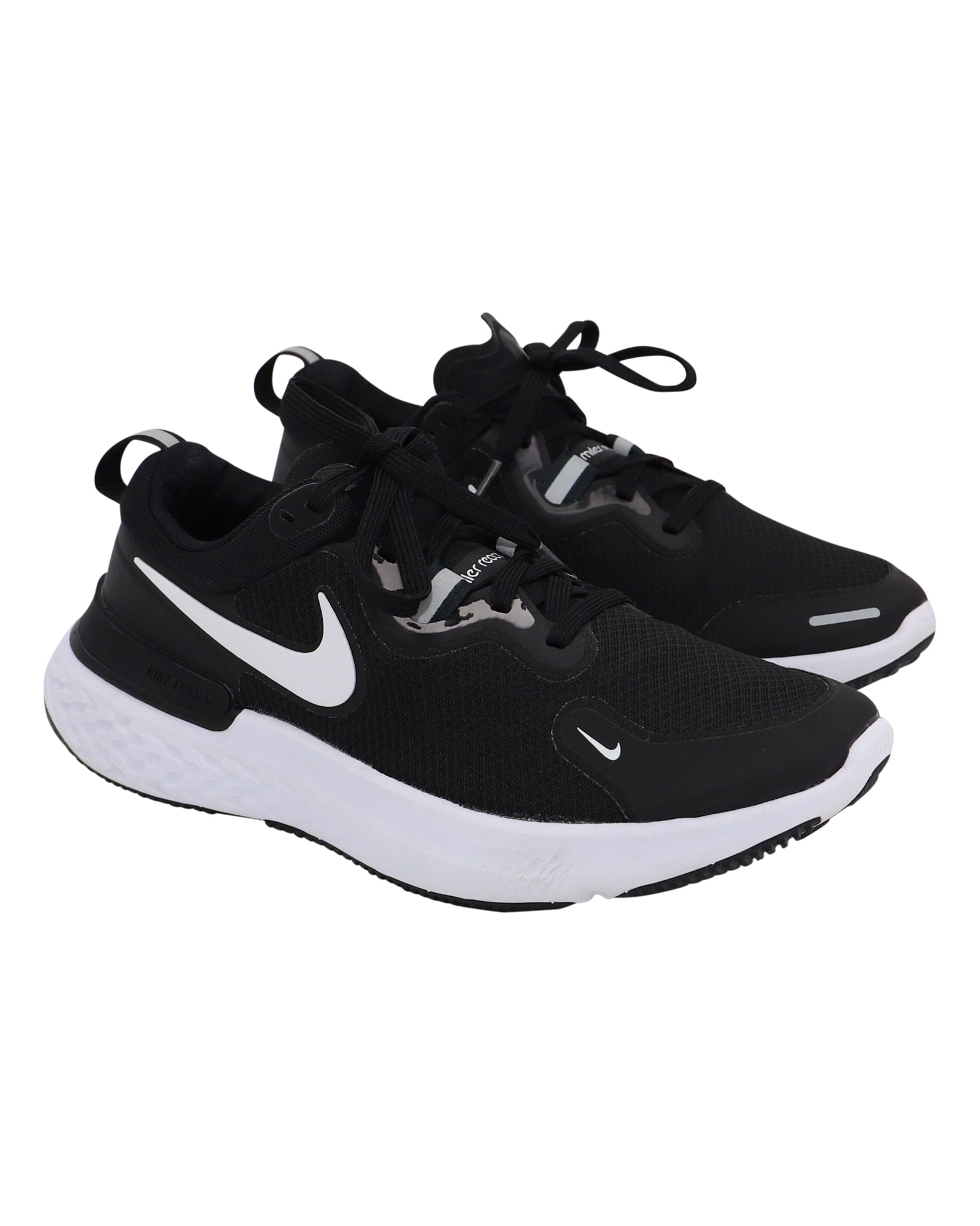 Nike React Miler Running Shoes in Black Polyester