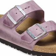 Women's Arizona Oiled Leather Sandal In Lavendar