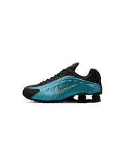 Men's Shox R4 Shoes In Sapphire/lightt Liquid Lime/pencil Point