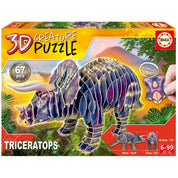 3D Creature Puzzle Triceratops