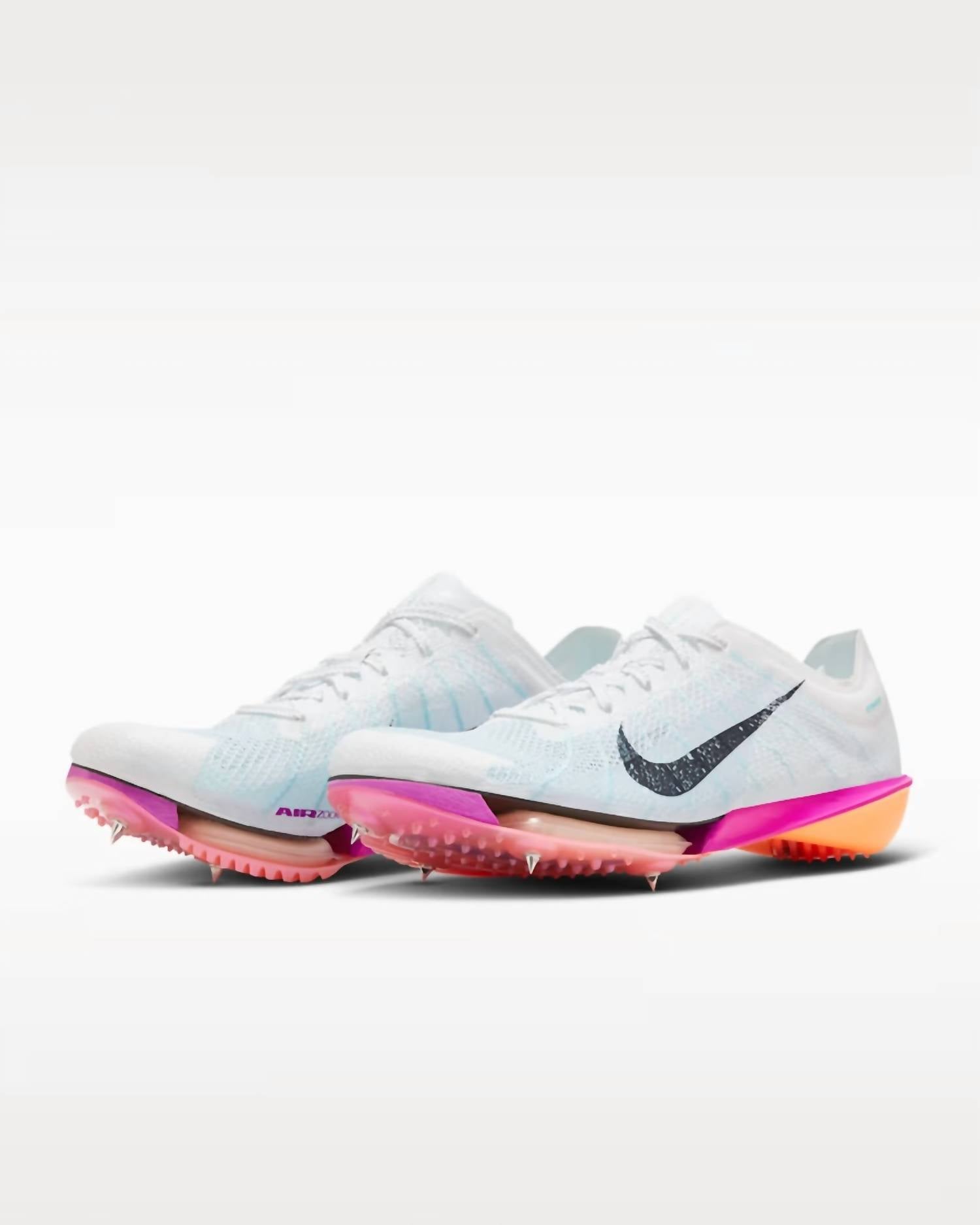 Unisex Victory 2 Running Shoes In White/bright Crimson/fire Pink/obsidian