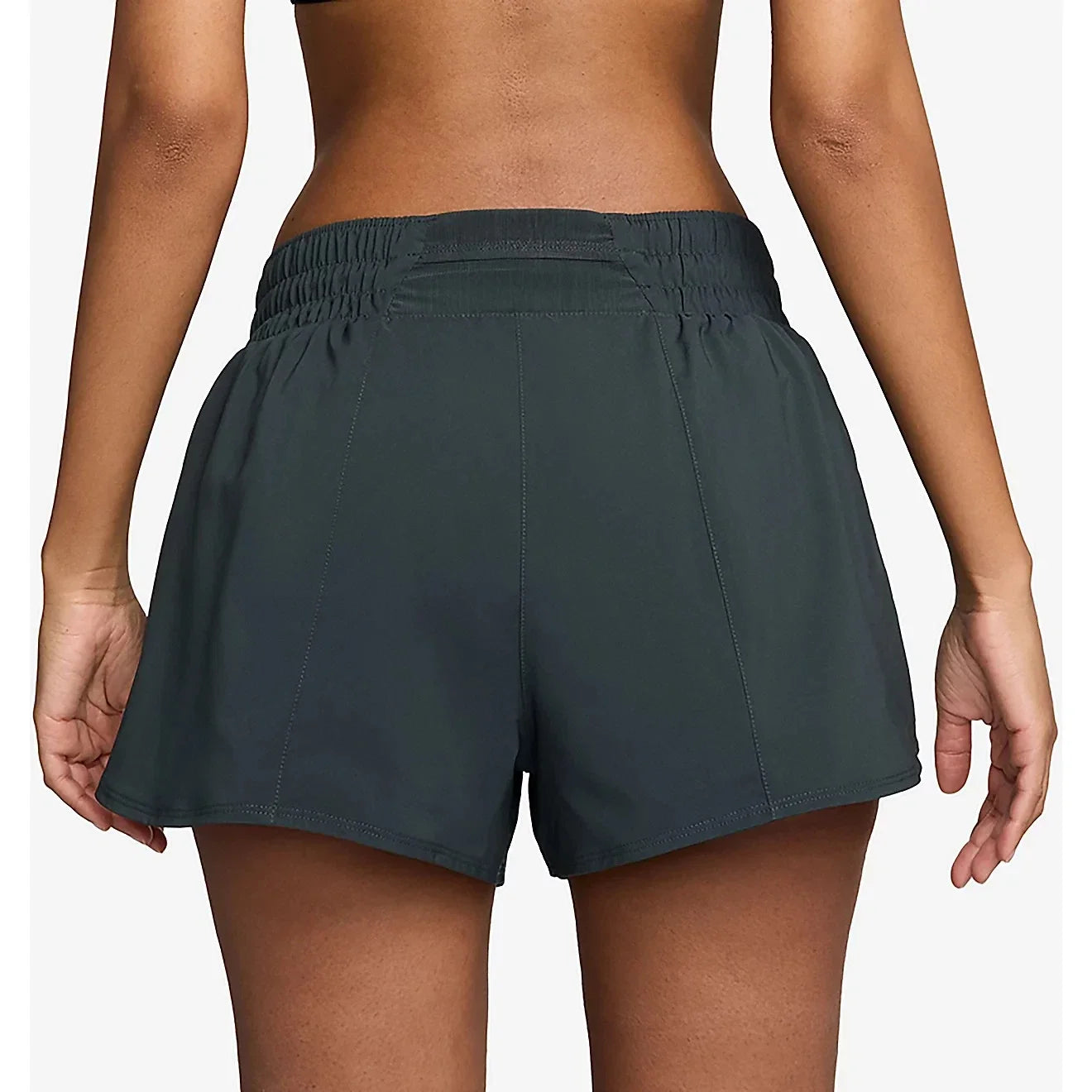 Nike One Shorts Womens Seaweed 3" Dri-FIT Mid Rise Brief Lined Active DSGL145