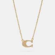 Coach Outlet Pave Signature Necklace