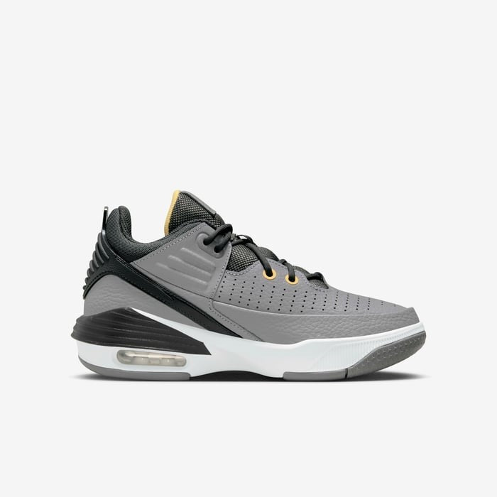 Nike Air Jordan Max Aura 5 DZ4352-007 Sneakers Kids Gray Leather Casual Shoes