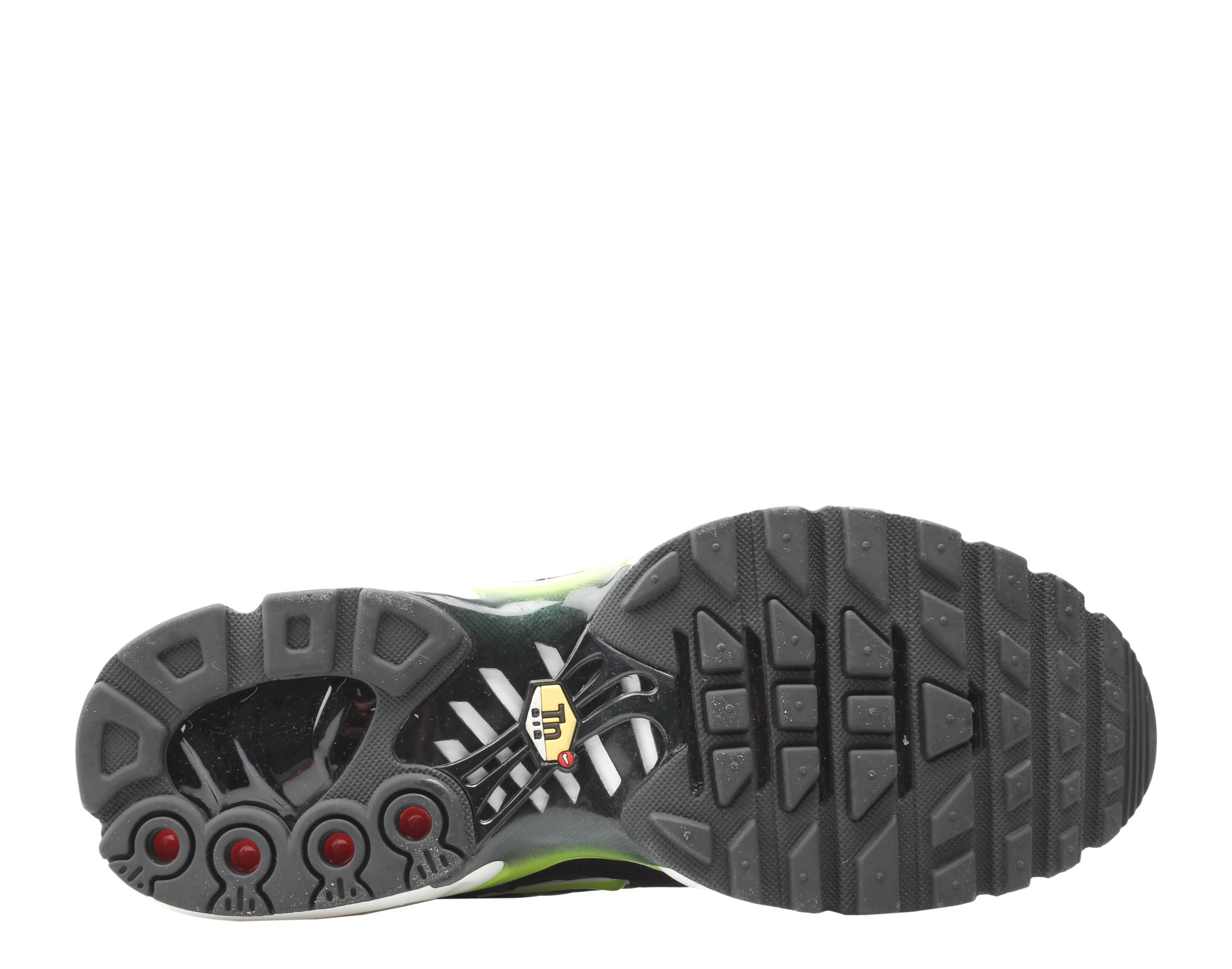 Men's Nike Air Max Plus Black/Volt-White-Platnium Tint Running Shoes 852630-037