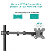 Activiva ErgoLife 13"-32" Dual Monitor Screen Double Joint Monitor Arm