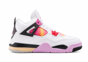 Little Kid's Air Jordan 4 Retro Comic Off White/Anthracite-Neutral Grey-Fire Pink-Light Arctic Pink-Muslin IO2363-100