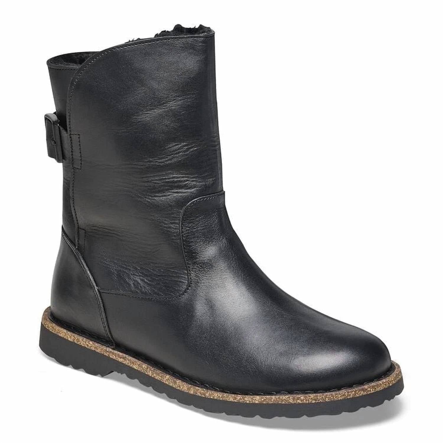Women's Uppsala Shearling Leather Boots In Black