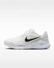 Men's Structure 26 Road Running Shoes In White Pure Platinum Barely Volt Black