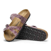 Women's Franca Braided Oiled Leather Sandals In Lavender