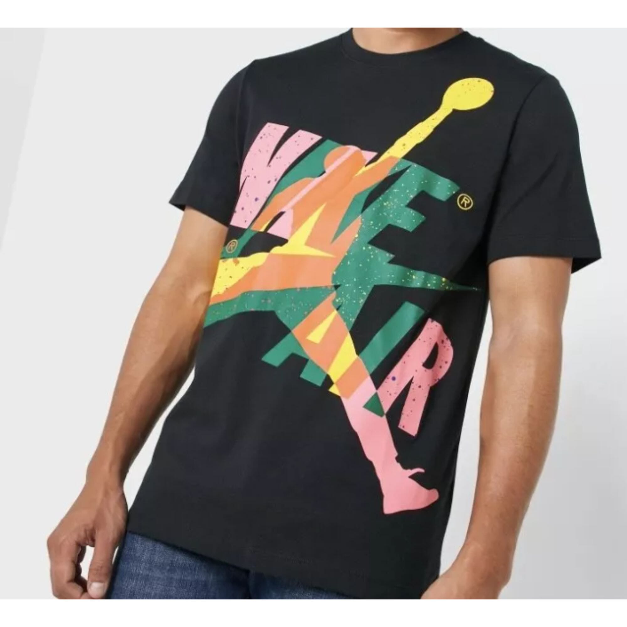 Men's Nike Jordan Jumpman Classics T-Shirt Black/Multi-Color CT6751-011