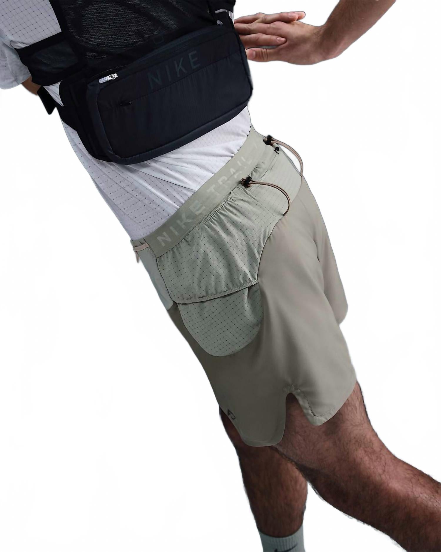 Men's Trail Second Sunrise Dri-Fit 5" Brief-Lined Running Shorts In Light Army/jade Horizon/desert Khaki/black
