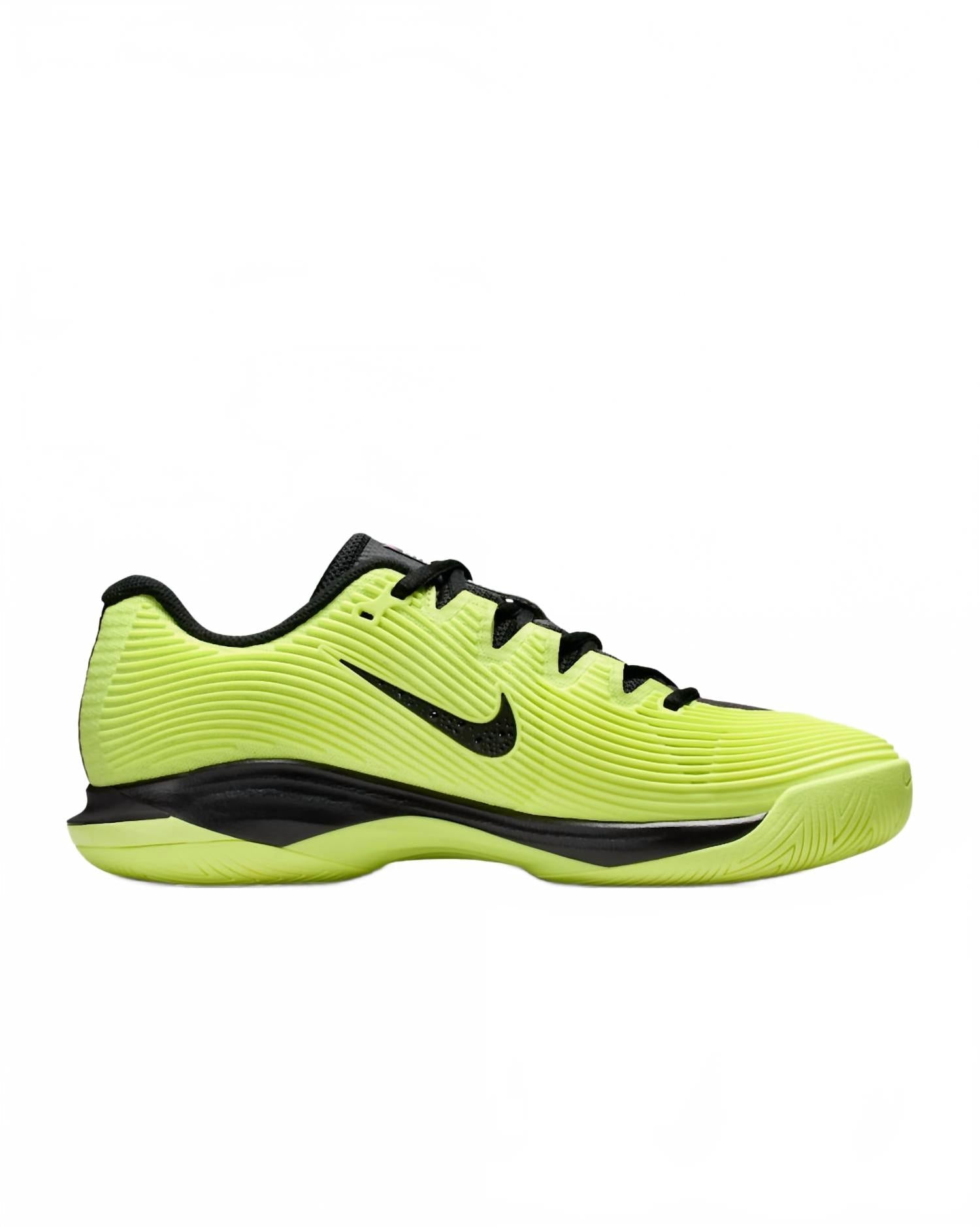 Women's Zoom Vapor 12 Premium Hard Court Tennis Shoes In Black /white/ Light Lemon Twist