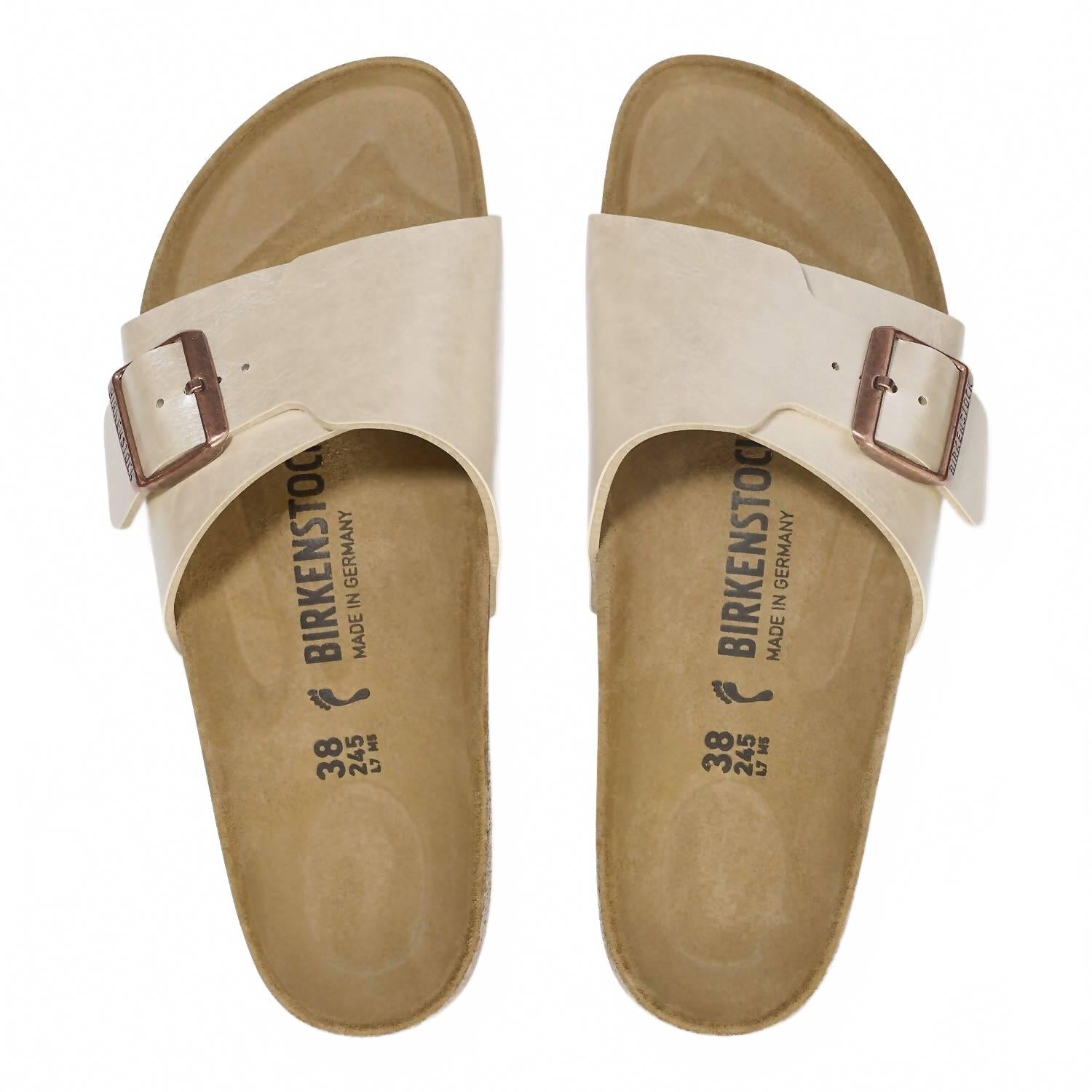 Women's Catalina Bs Birko-Flor Sandal In Graceful Pearl White