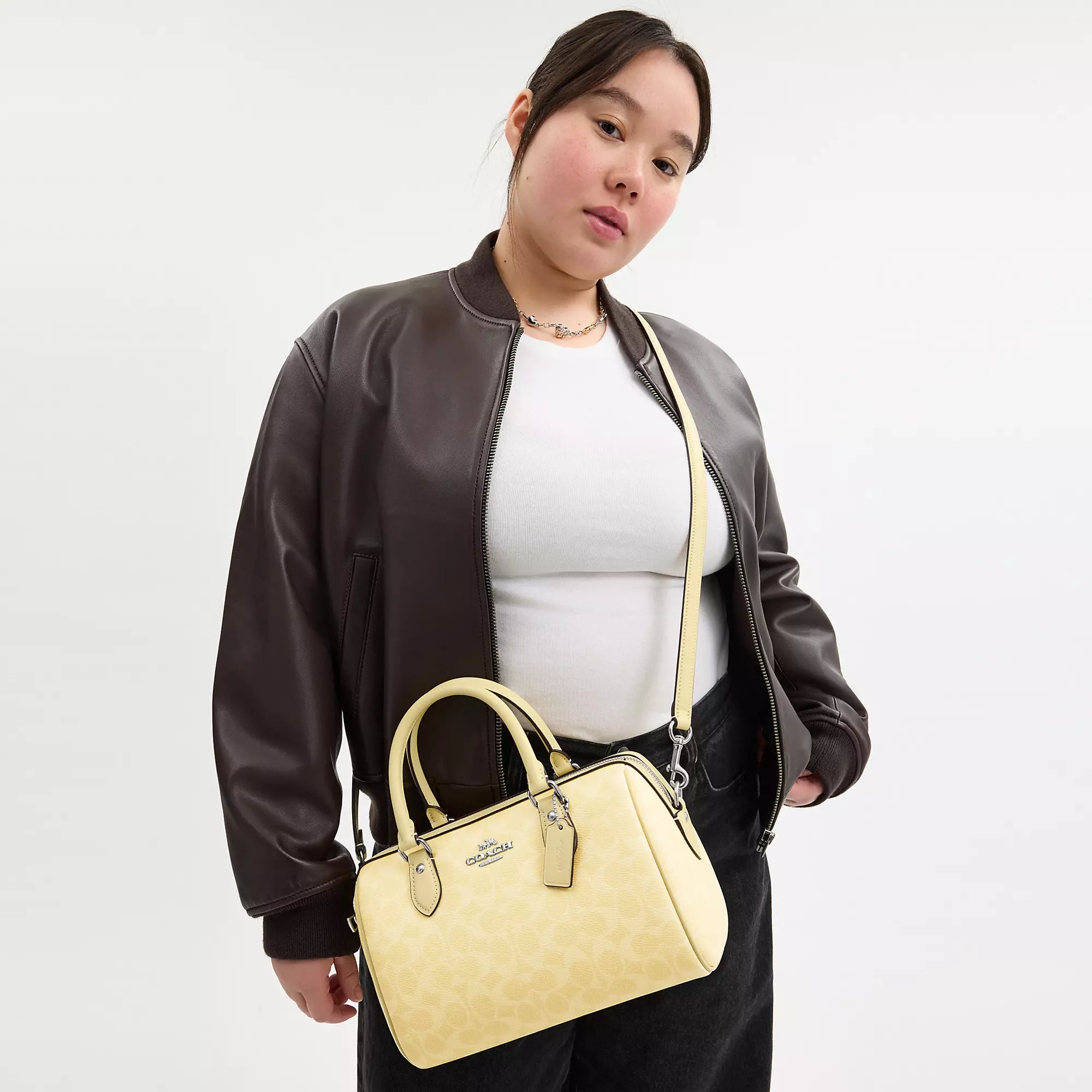 Coach Outlet Rowan Satchel Bag In Signature Canvas