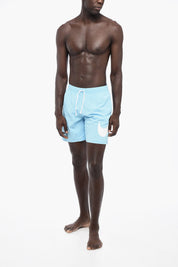 Nylon Swim Boxer with Printed Logo