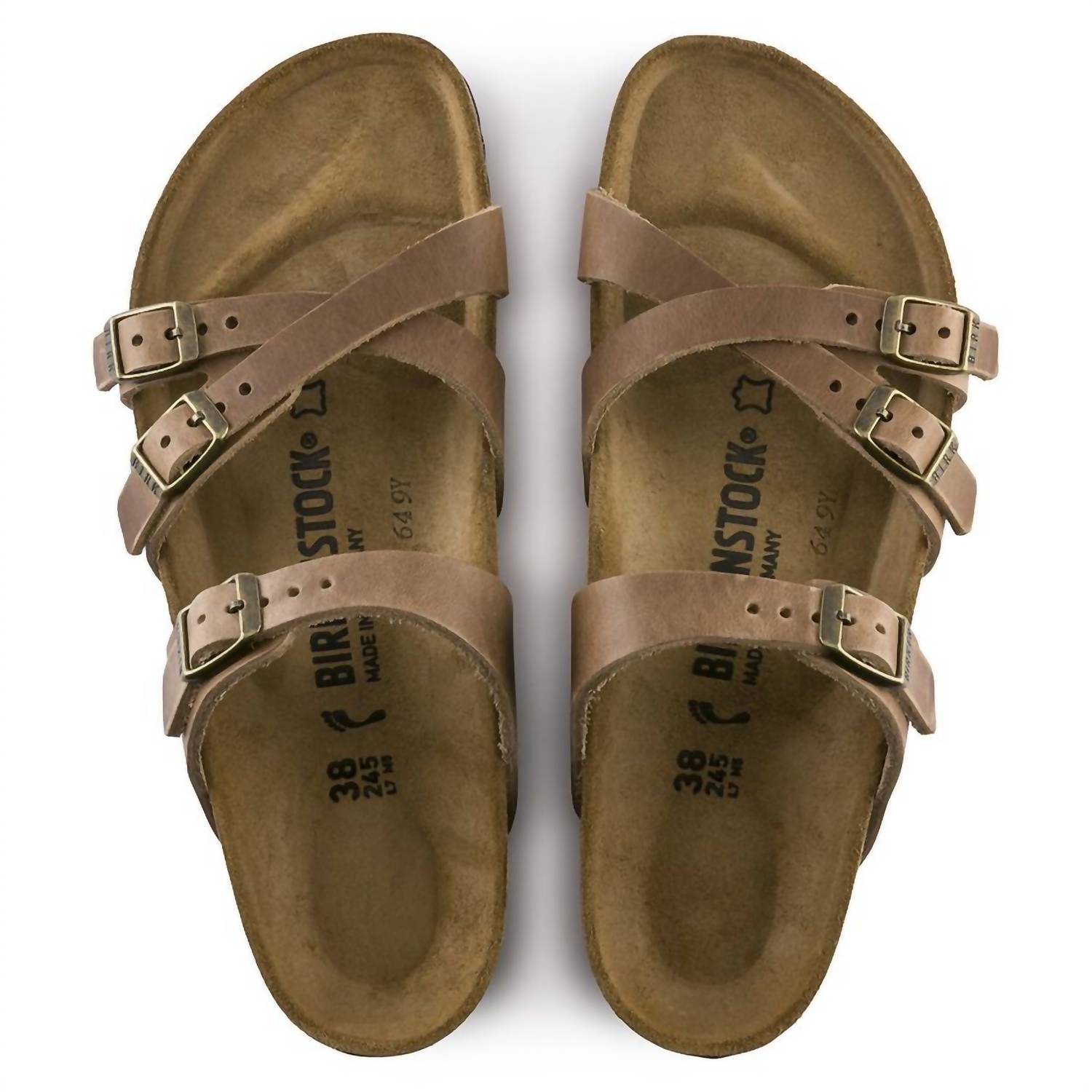 Women's Franca Oiled Leather Sandal In Brown Brown