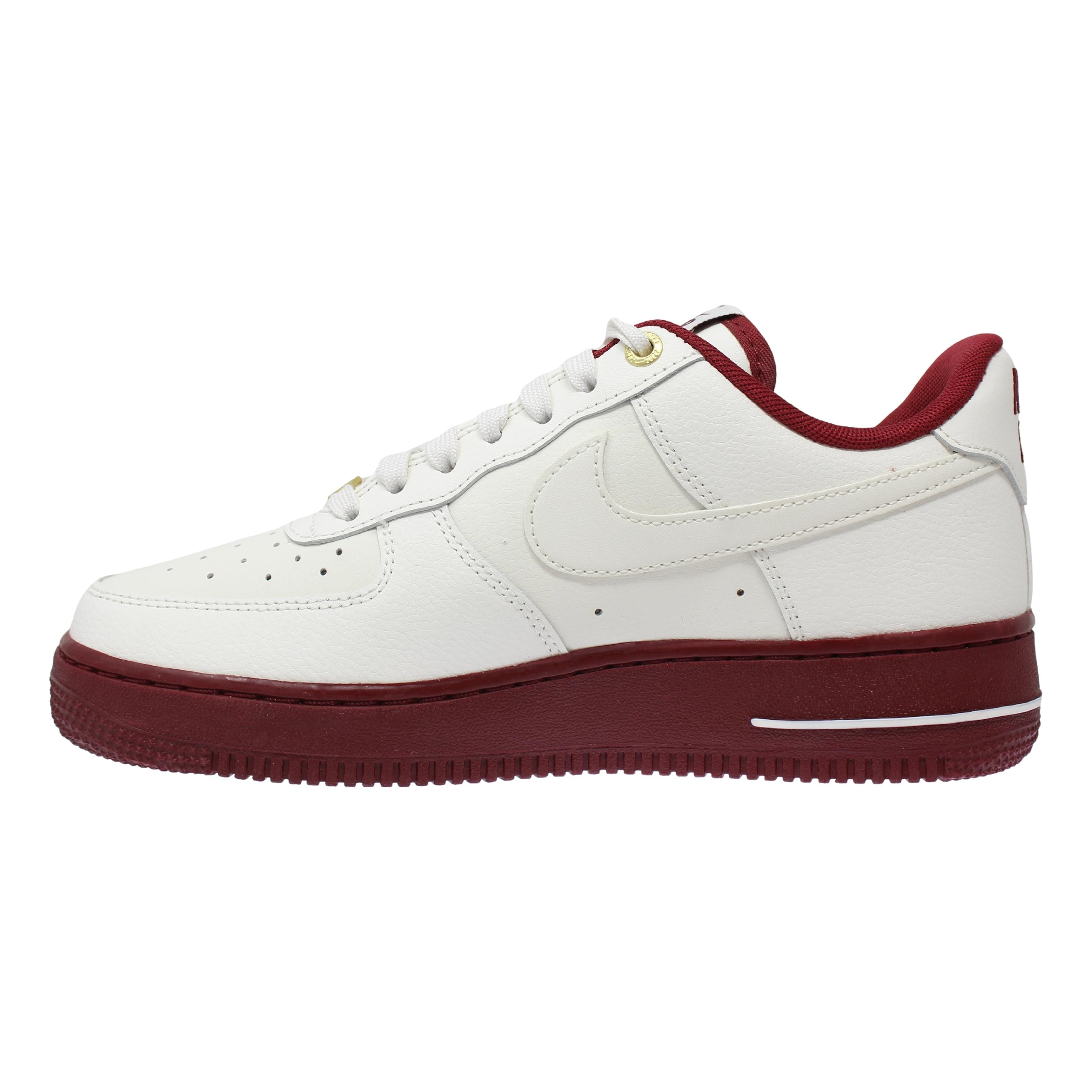 NIke Air Force 1 '07 SE Sail/Team Red-Metallic Gold  DQ7582-100 Women's