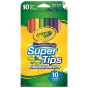 10pc Crayola Super Tips Washable Markers Art/Craft Pen 4y+