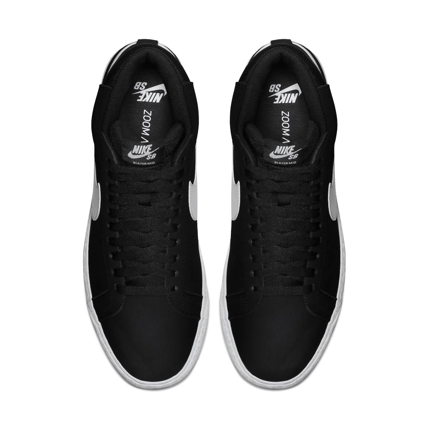 Men's Sb Zoom Blazer Mid Sneakers In Black White