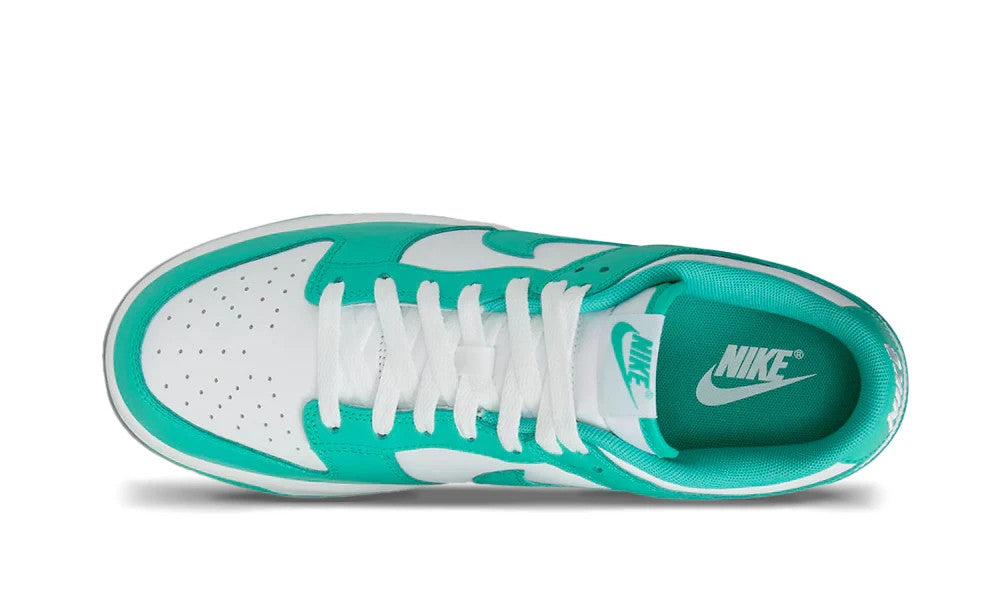 Men's Nike Dunk Low DV0833-101 Sneakers White Clear Jade Leather Casual Shoes