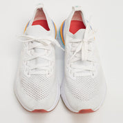 Nike Epic React White Knit Fabric Low Top Sneakers