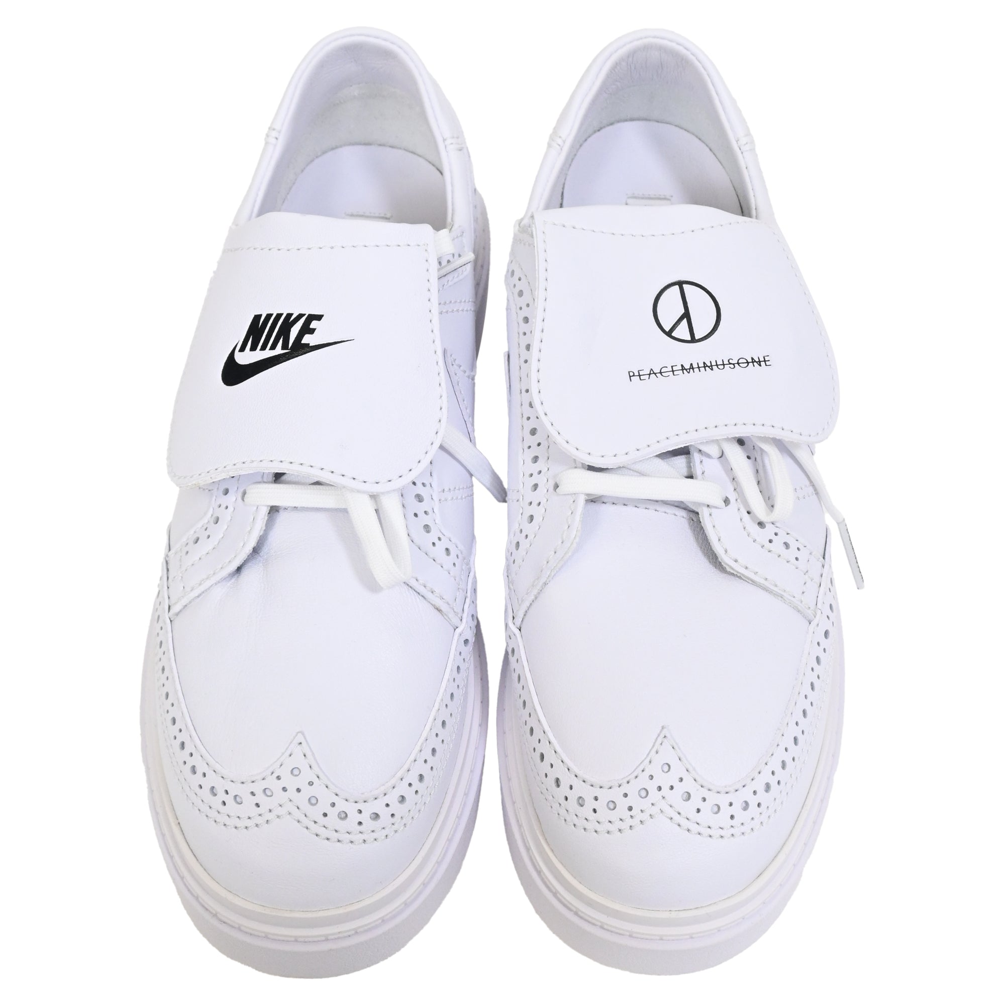 Nike Kwondo 1 G-Dragon Peaceminusone Triple Sneakers in White Leather