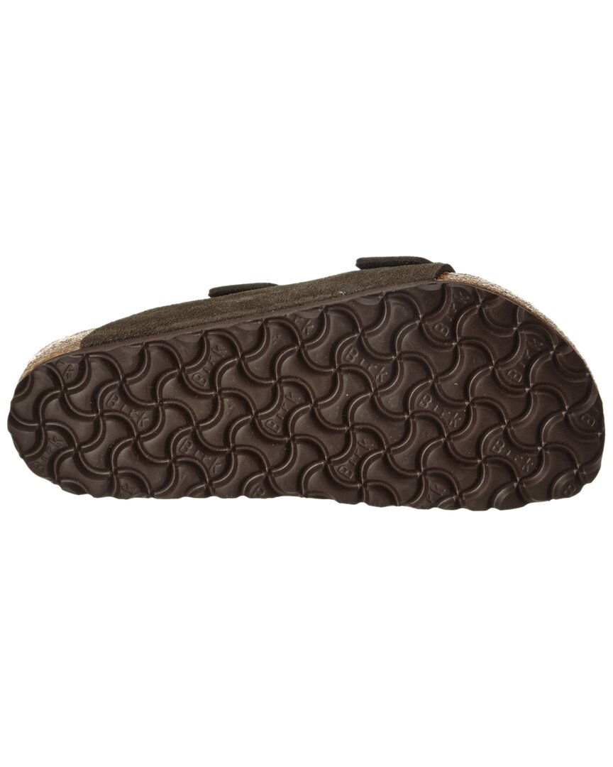 Birkenstock Men's Arizona Soft Footbed Suede Leather Sandal, 40