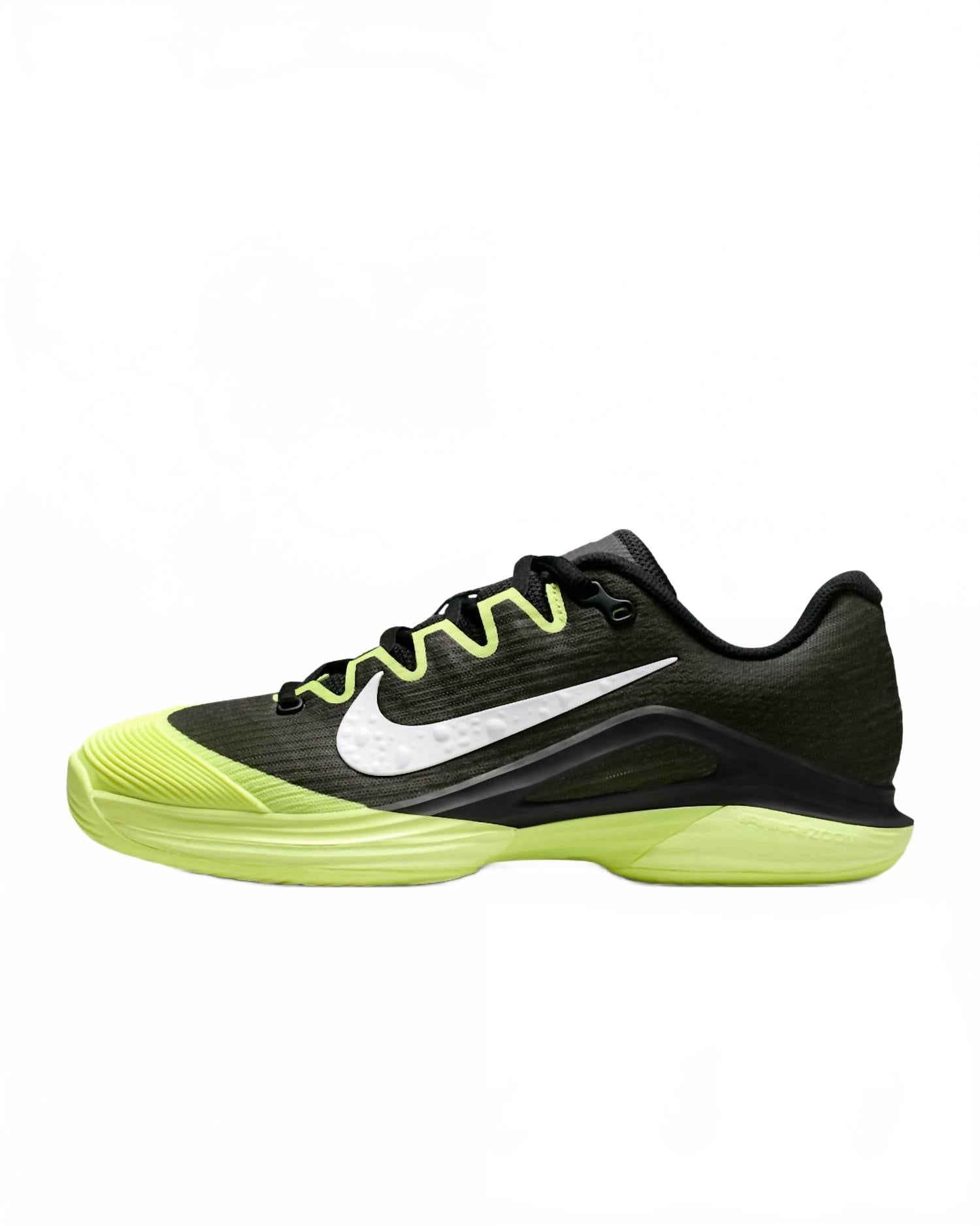 Women's Zoom Vapor 12 Premium Hard Court Tennis Shoes In Black /white/ Light Lemon Twist
