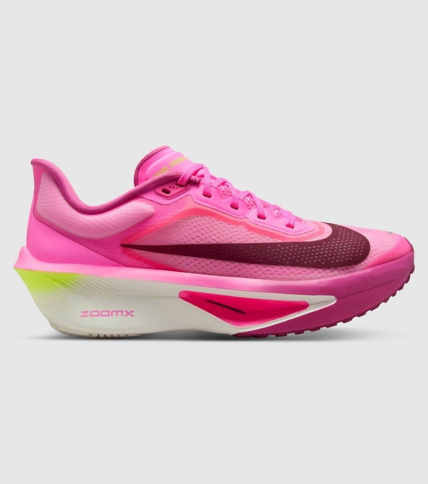 Women's Zoom Fly 6 Running Shoes In Pink Spell/bordeaux