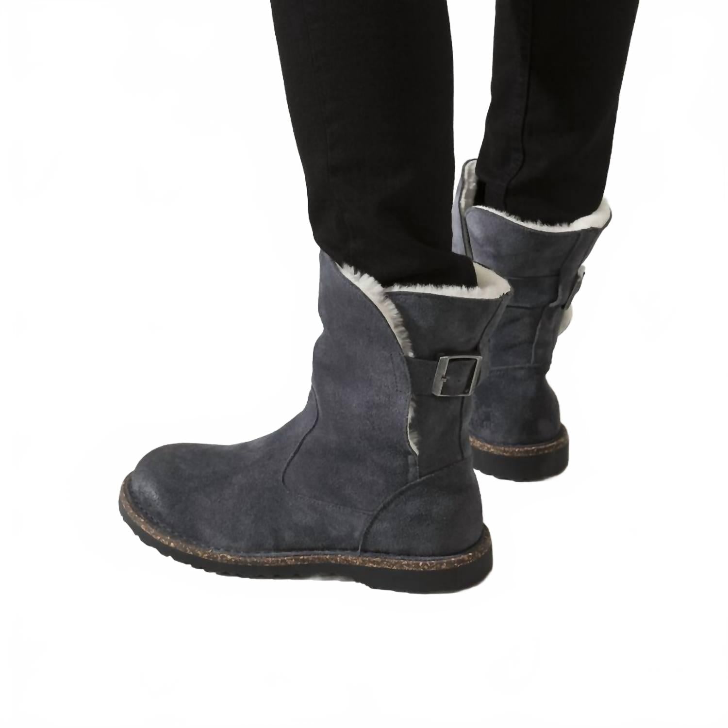 Women's Uppsala Suede Shearling Boot In Gray