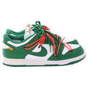 Nike x Off-White Dunk Low Sneakers in Pine Green Leather