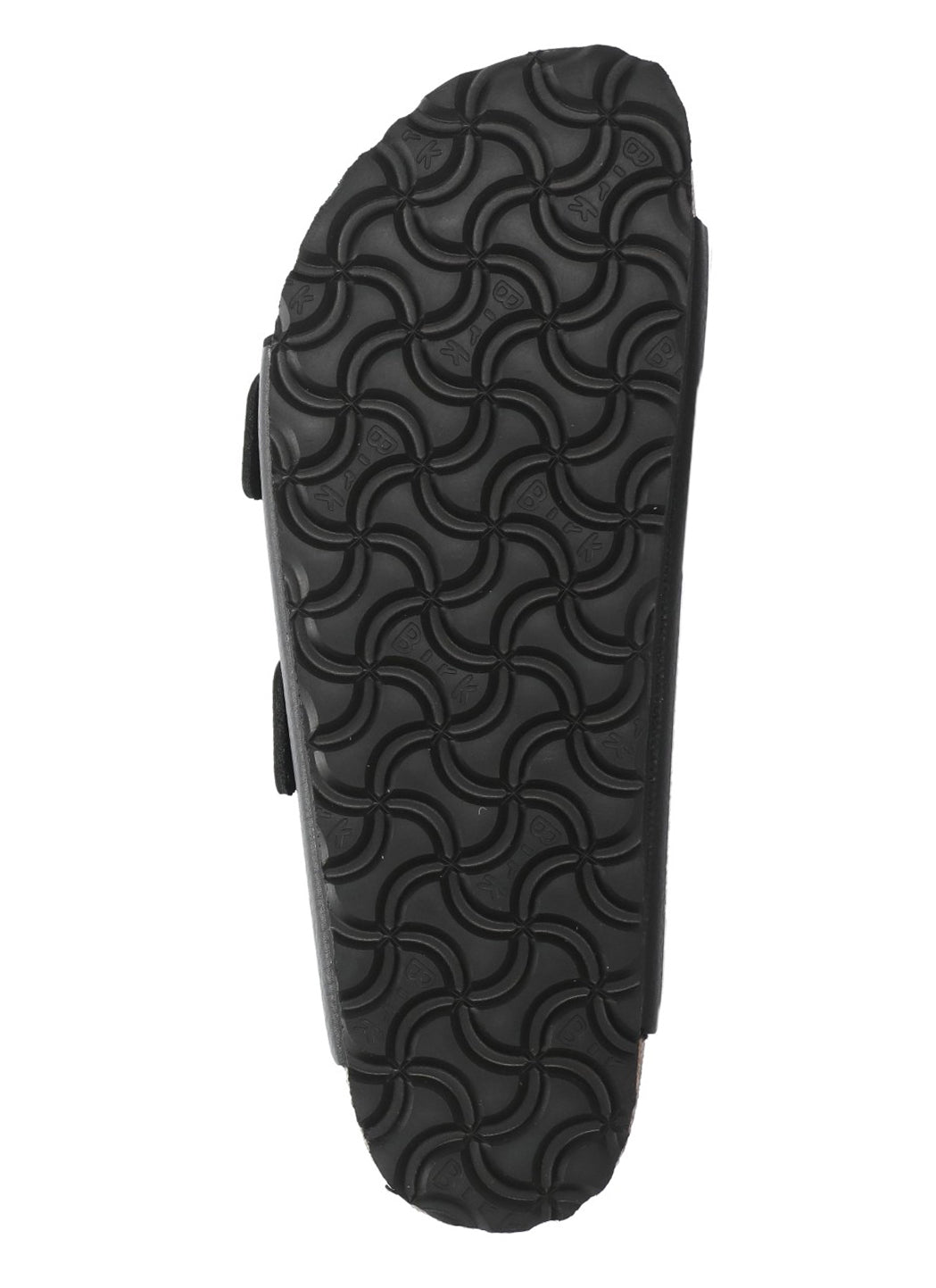 Black Arizona Buckle Leather Sandals