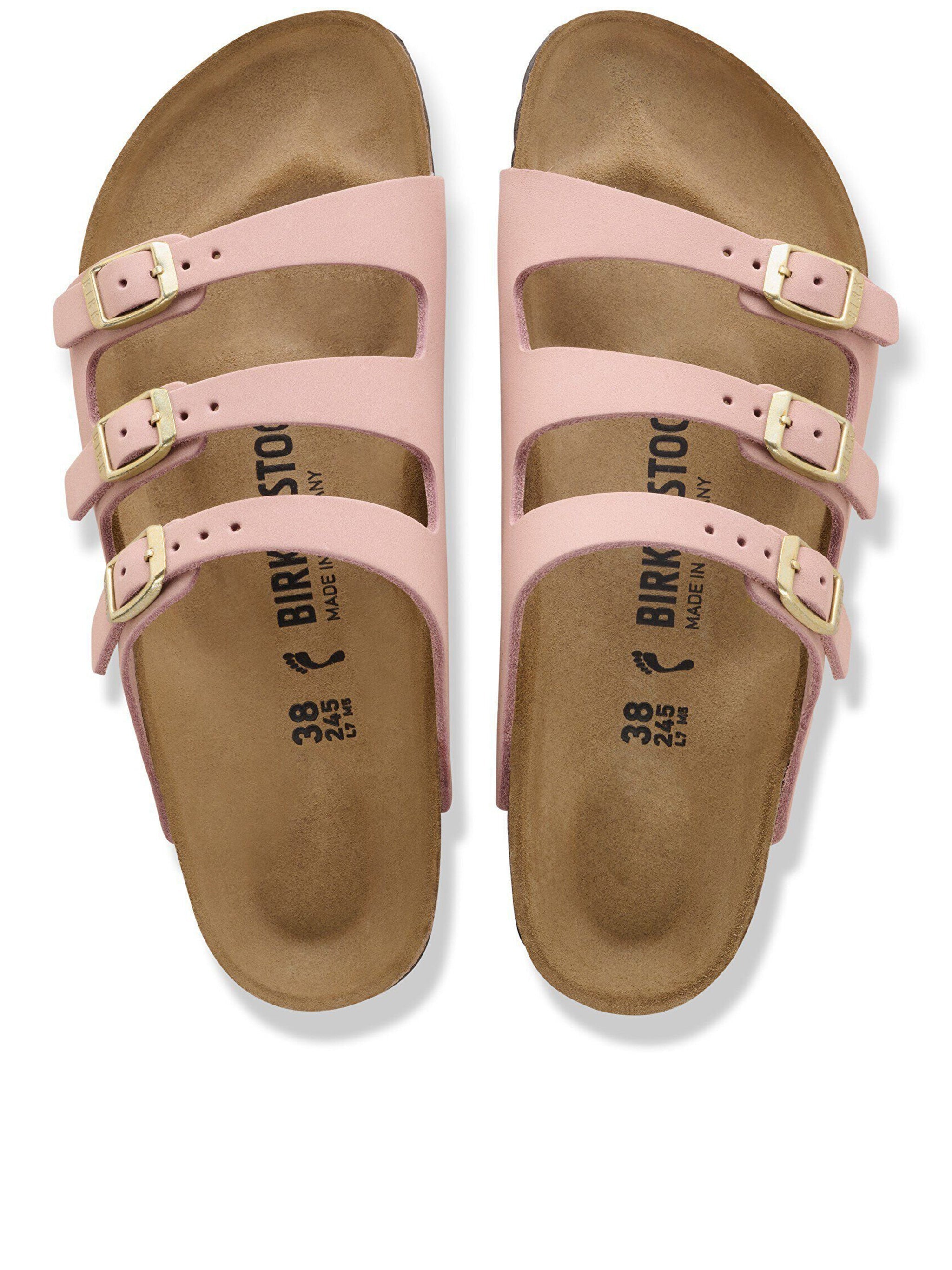 Florida Slip On Gold Buckle Sandals
