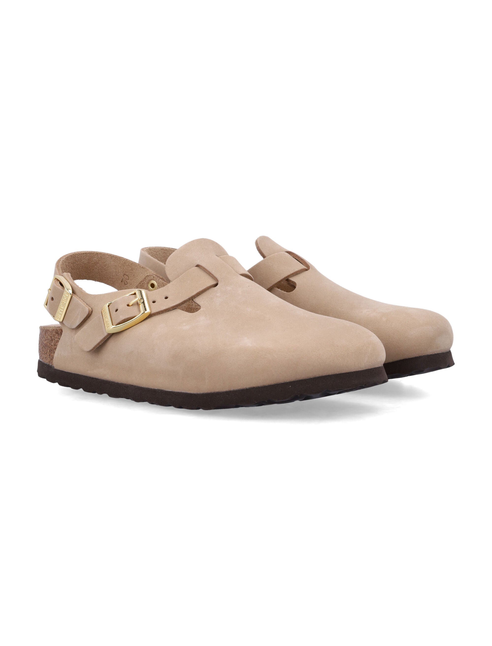 Tokio Nubuck Leather Clog Sandals